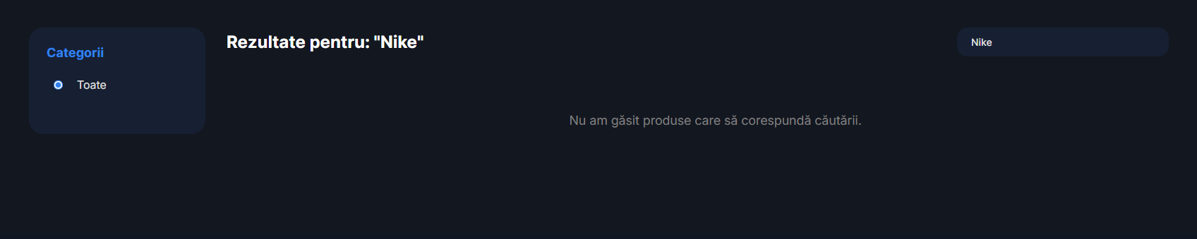 Căutare produse